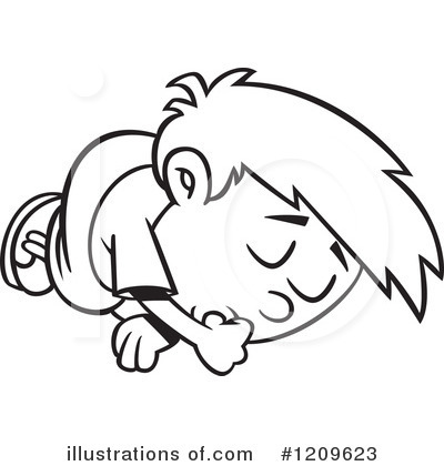 Sleeping Clipart  1209623 By Ron Leishman   Royalty Free  Rf  Stock    