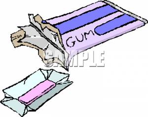 Stick Of Chewing Gum   Royalty Free Clipart Picture