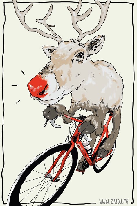 Title   Reindeer Cycling     Made With  Photoshop Cs5 5 Graphics