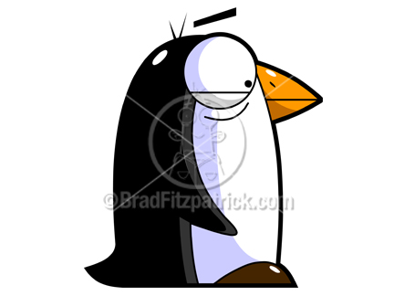 Cartoon Penguin Pictures   A Picture Of A Penguin Cartoon Illustration