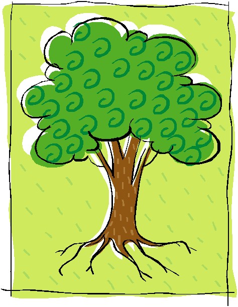 Clip Art Tree With Roots
