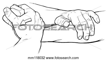 Clip Art   Wrist Extension  Fotosearch   Search Clipart Illustration