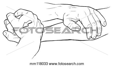 Drawing   Wrist Extension  Fotosearch   Search Clipart Illustration