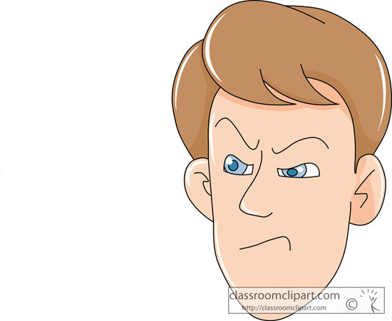 Facial Expressions   Angry Frustrated Face 226 13   Classroom Clipart