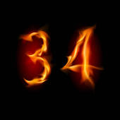Flaming Alphabet And Numbers Stock Illustrations   Gograph