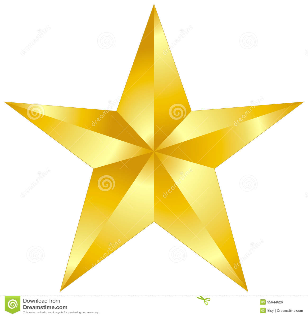 Gold Star Royalty Free Stock Image   Image  35644826