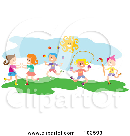 Outside Play Clipart Children Playing Outside Clip Art