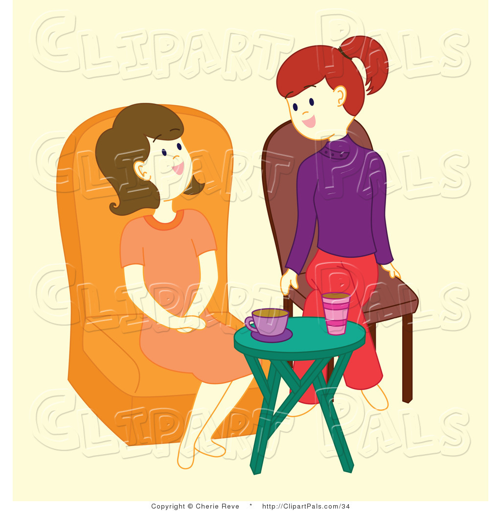 Pal Vector Clipart Of Friends Talking By Cherie Reve    34