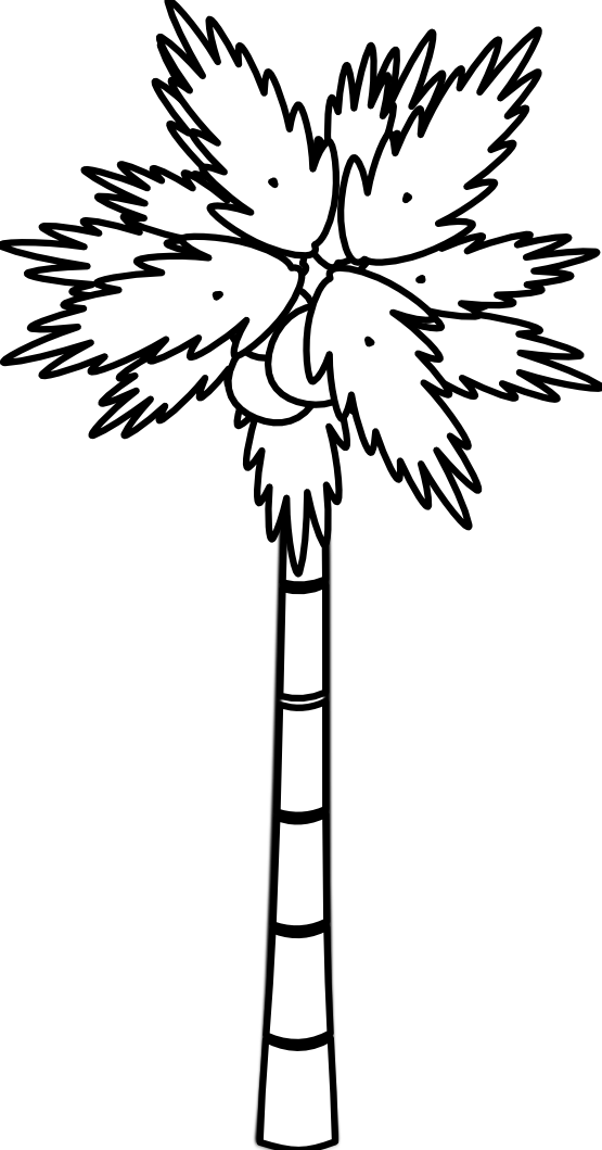 Palm Tree Clipart Black And White   Clipart Panda   Free Clipart    