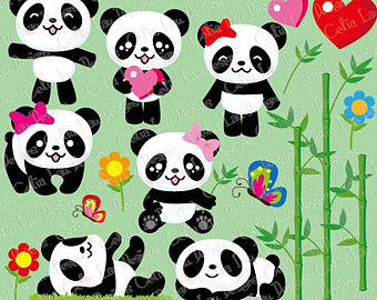 Panda Clipart Cute Panda Clipart   Baby Panda Clip Art And Background