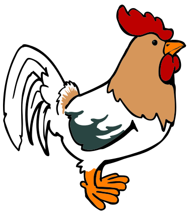 Rooster Cartoon 04    Cartoon Animals Bird Chicken Rooster Cartoon 04
