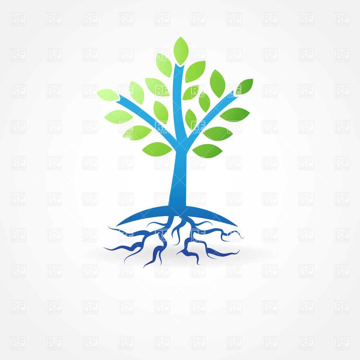 Tree With Roots 22061 Download Royalty Free Vector Clipart  Eps