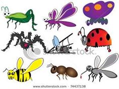 Create A Bug Hunt In The Classroom  Using Colorful Insect Clipart The