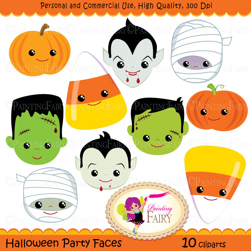 Displaying  18  Gallery Images For Cute Halloween Clip Art Free   