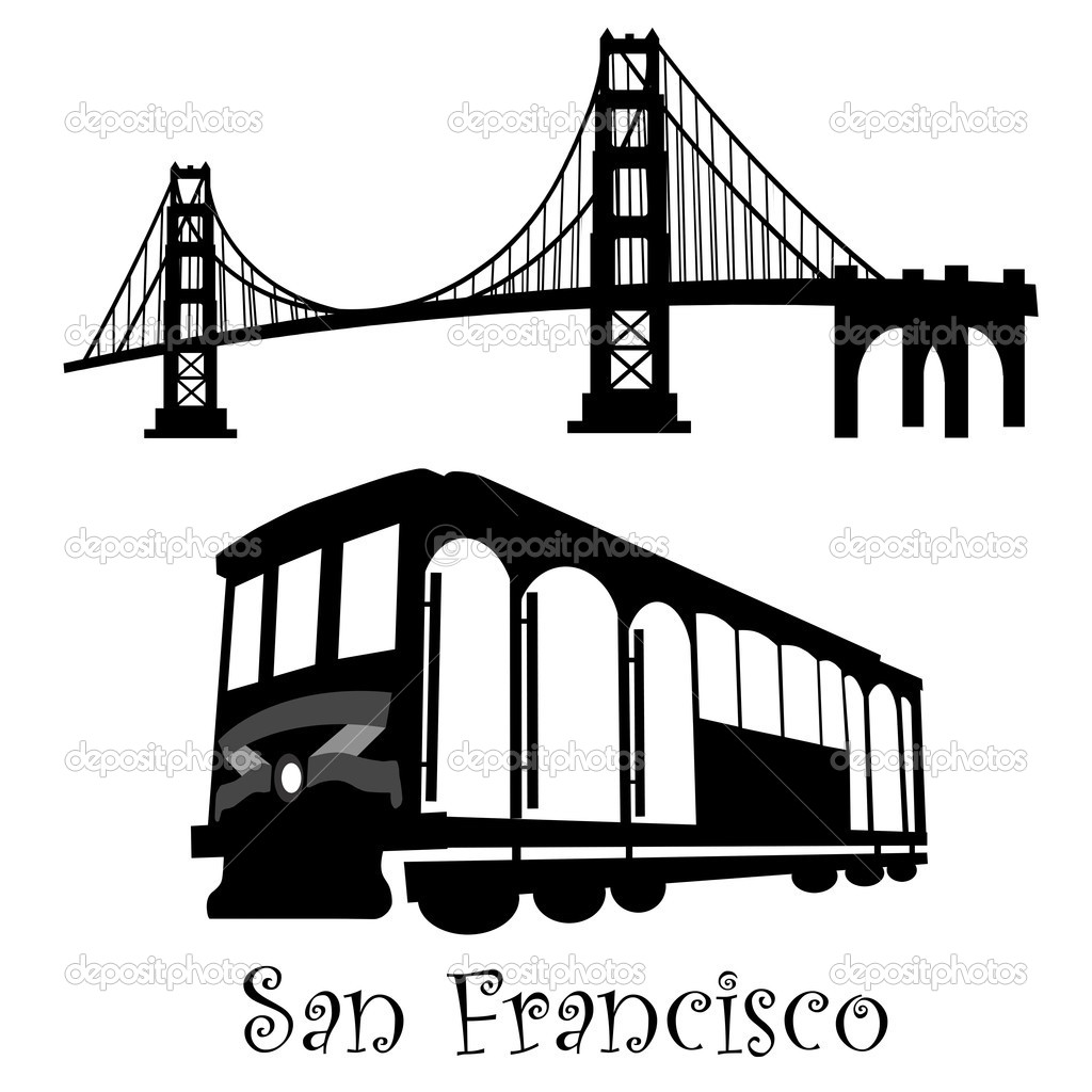 Gate Bridge And Cable Car Trolley   Stock Photo   Davidgn  4581178