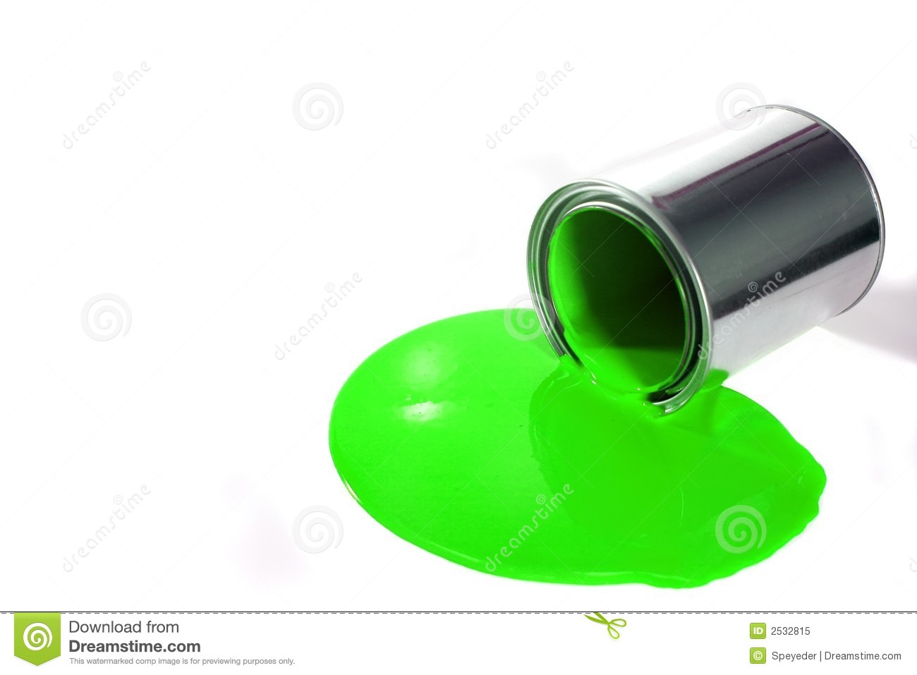 Green Paint Can Clipart A Spilled Blue Paint Bucket