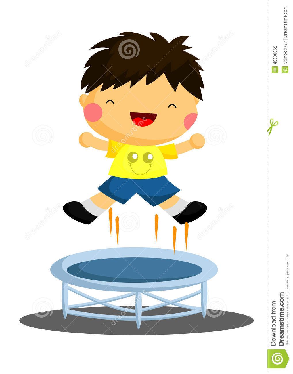 Jumping Boy Stock Vector   Image  43590062