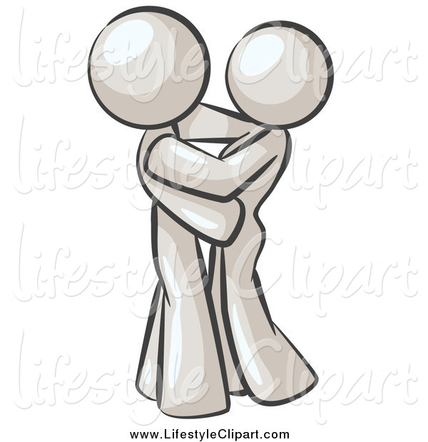 Lifestyle Clipart Of A White Couple Hugging By Leo Blanchette    579