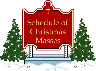 Mass Schedule For Christmas Eve   Christmas Day   St  Andrew And St