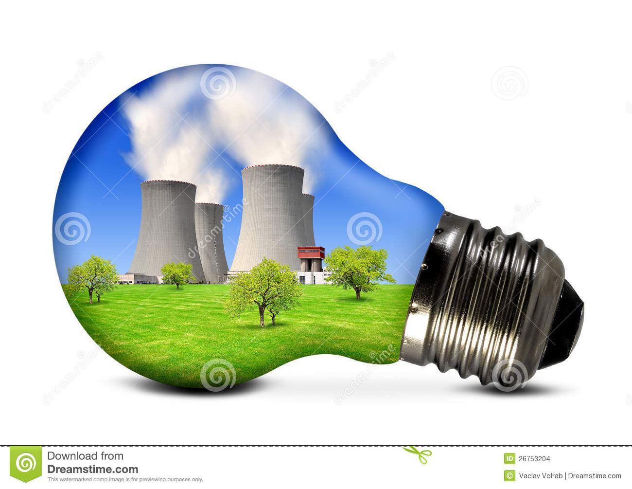 Nuclear Energy Clipart Nuclear Power Plant In Bulb