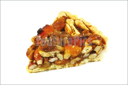 Pecan Pie With Assorted Nuts And Caramel Picture  Photo To Download At