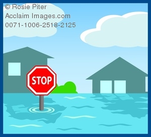 Pictures Flooded House Clipart   Flooded House Stock Photography