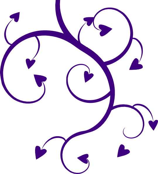 Purple Heart Tree Clip Art At Clker Com   Vector Clip Art Online