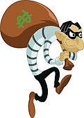 Running Thief Clipart Cartoon Thief   Clipart