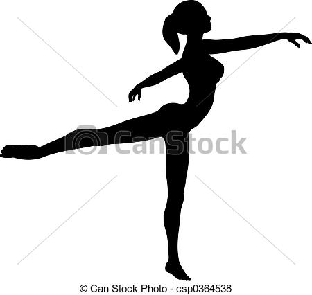 Stock Illustration Of Ballet Dancer   Silhouette Of A Ballet Dancer