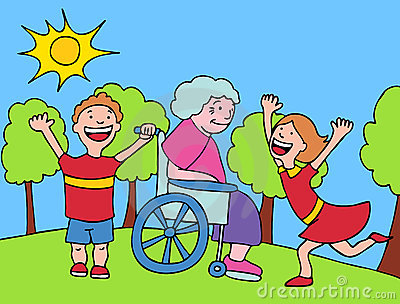 Visiting The Elderly Cartoon Visit Grandma 9547641 Jpg