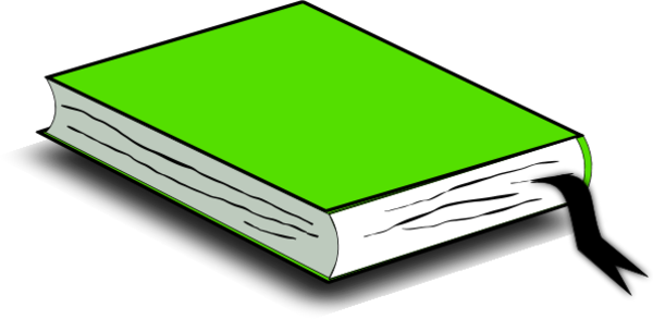 Book On Its Side   Vector Clip Art