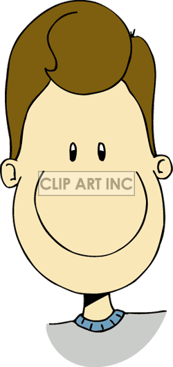 Brown Hair Clipart Boy The Face Of A Brown Haired Boy