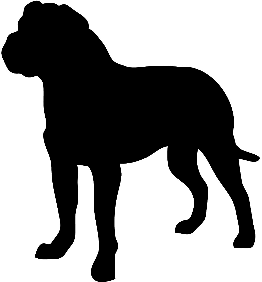Bull Mastiff Silhouette