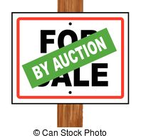 By Auction   A Typical For Sale Sale Sign With A By Auction