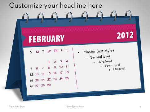 Calendar Graphic For Powerpoint