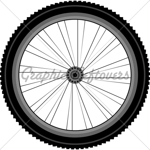 Detailed Front Wheel Of A Mountain Bike   Gl Stock Images