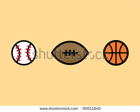 Football Basketball Baseball Stock Photos Illustrations And Vector
