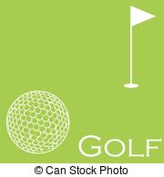 Golf   Colored Background With Text A Golf Ball And A Golf