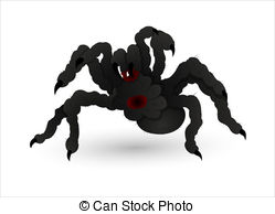 Halloween Scary Spider   Creative Conceptual Design Art Of   