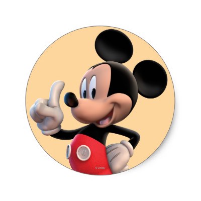 Mickey Mouse Number 1 Clipart Mickey Mouse Number 1 Sticker