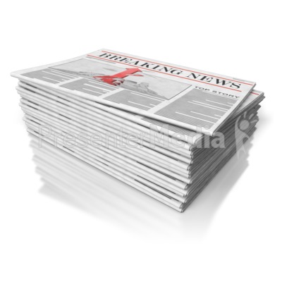 Newspaper Stack   Presentation Clipart   Great Clipart For    
