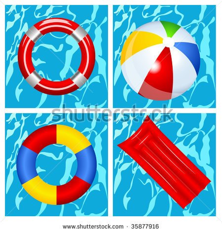 Pool Toys Clipart Toys In The Swimming Pool