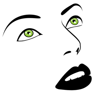 Report Browse   Human   People   Green Eyes Woman Face Sketch