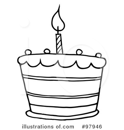 Royalty Free  Rf  Birthday Cake Clipart Illustration  97946 By Hit