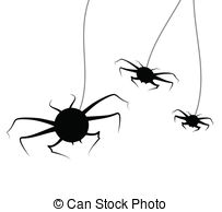 Spiders Clipart Vector Graphics  10635 Spiders Eps Clip Art Vector    