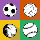 Sport Balls Vector Set Royalty Free Stock Images