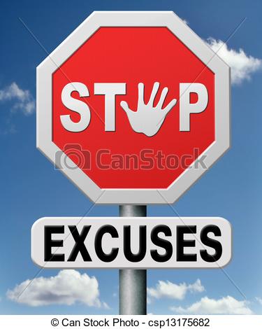 Stock Illustration Of Stop Excuses Tell The Truth Take Responsibility