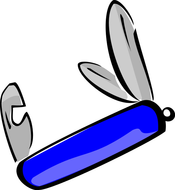 Swiss Army Knife Vector Clip Art