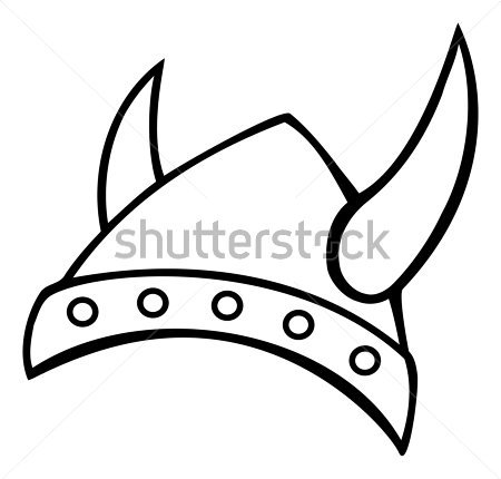Vector Overzicht Illustratie Viking Helmet Clip Arts   Clipartlogo Com