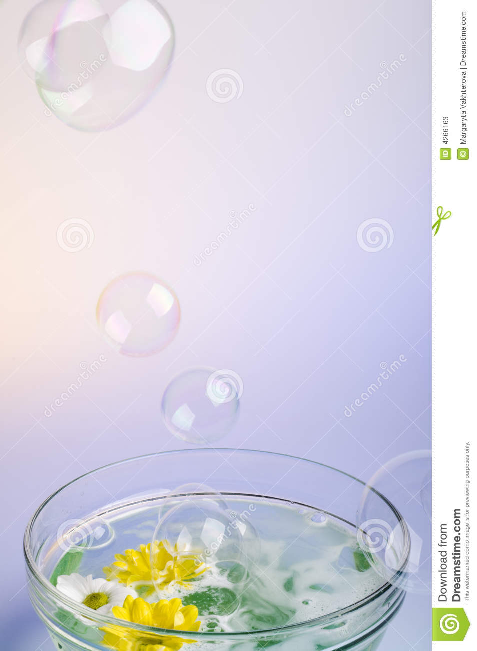 Bowl With Dissolved Sea Salt And Flowers  Stock Photos   Image